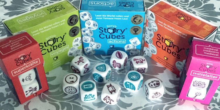 Story Cubes gibt es in großen und kleinen Sets